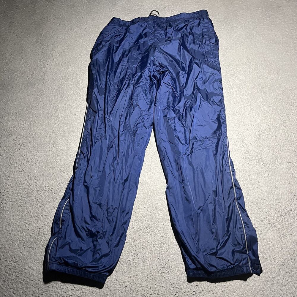 Vtg Nautica Competition Pants Mens Small Windbreaker Track Pants Mesh Nautical